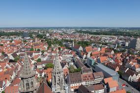 aerial view of City Buildings Architecture