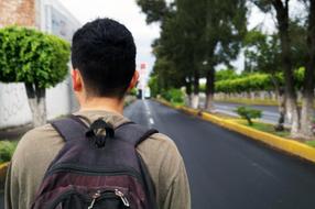 Man Walking on street