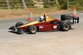 Single Seater Race Car on Competition