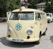 vintage bus on the road