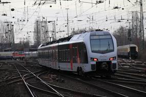 trains on the railway line