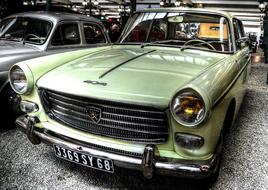 Peugeot 404, green Old Car