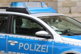 car with a inscription police