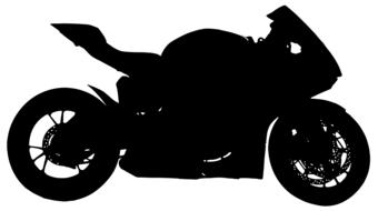 motorcycle bike chopper silhouette