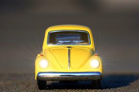 Volkswagen Yellow Car model