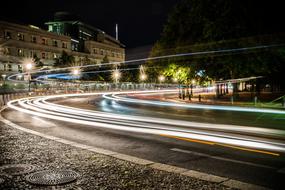 Long Exposure photo of Berlin at Night