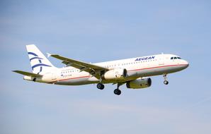 Aircraft Jet Aegan flight