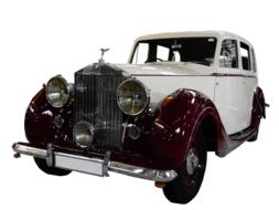 white retro rolls royce car