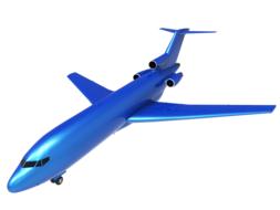 blue Aircraft Jet Airplane