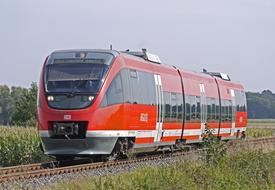 Regional Train on Railway