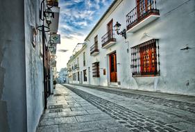 empty street in Mijas, Andalusia