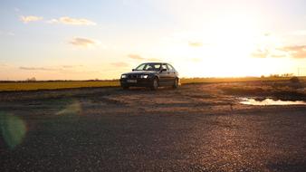 bmw Car Vehicle at Sunset