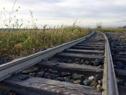 Rural Railroad in countryside