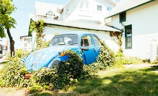Volkswagen Abandoned Old near the house