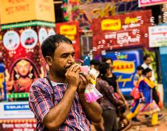 Festival People on Street