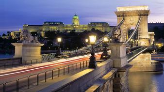 Budapest Chain Bridge Danube