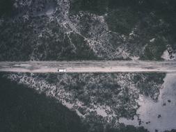 Top View of Vehicle Car