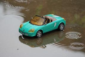 Toy at Rain water