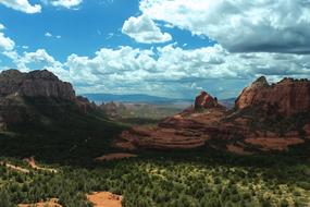 panoramic view of the hills in the wild