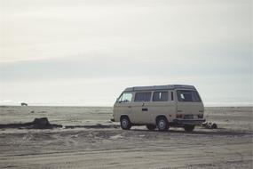 Hippy Van on Beach