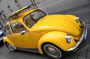 Beetle Yellow Volkswagen car