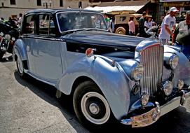 Spain Blue Bentley Car Auto
