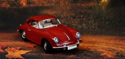 Porsche 356 Sports Car as a Model