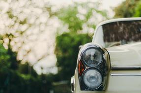white Car Vintage