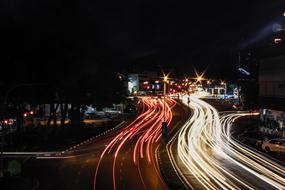 Night Photography Traffic lights