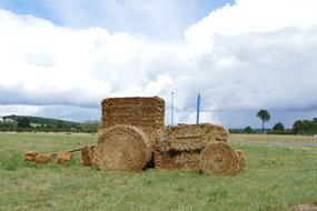 Agricultural Tractor Hay Bale