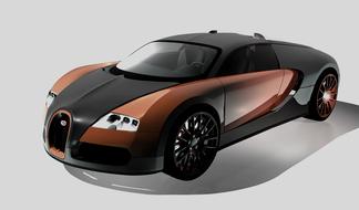 brown black bugatti car