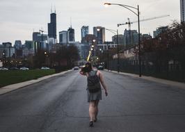 Girl Alone walking