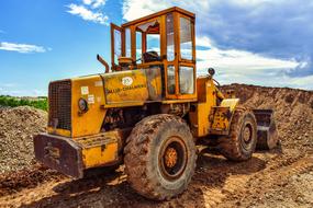 yellow Bulldozer Heavy Machine Equipment