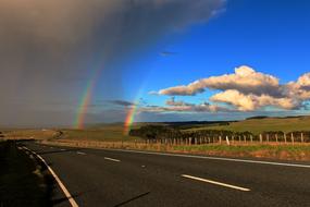 Road at Rainbow Sunny