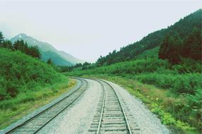 Railroad Railway Train Tracks landscape