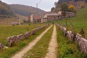 Trail Stone Fence