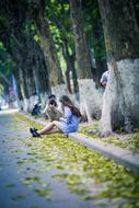 Photographer's Photo Session In The Park