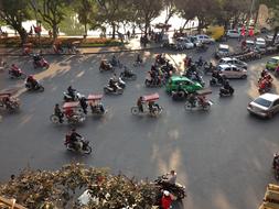 Hanoi Vietnam Street traffic