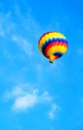 colorful Hot Air Balloon on Sky flight