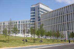Architecture Building College in the modern landscape