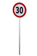 road sign, speed limit 30 km per hour