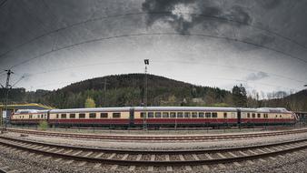 panorama view of Tee Trans-Europe Express Train