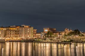 Night View of Disney Sea lights