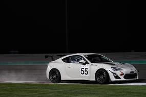 white Car Hurry Race
