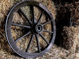 Old Wrought Wheel Car