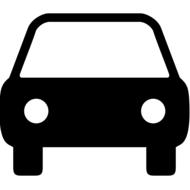 clipart of auto traffic shield silhouette