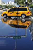 Taxi Reflection Miami