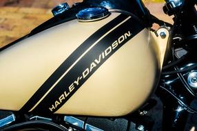 harley-davidson gas tank, close-up