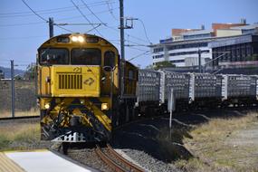 train on a railroad in australia