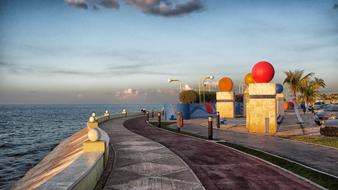 promenade in En Campeche, Mexico